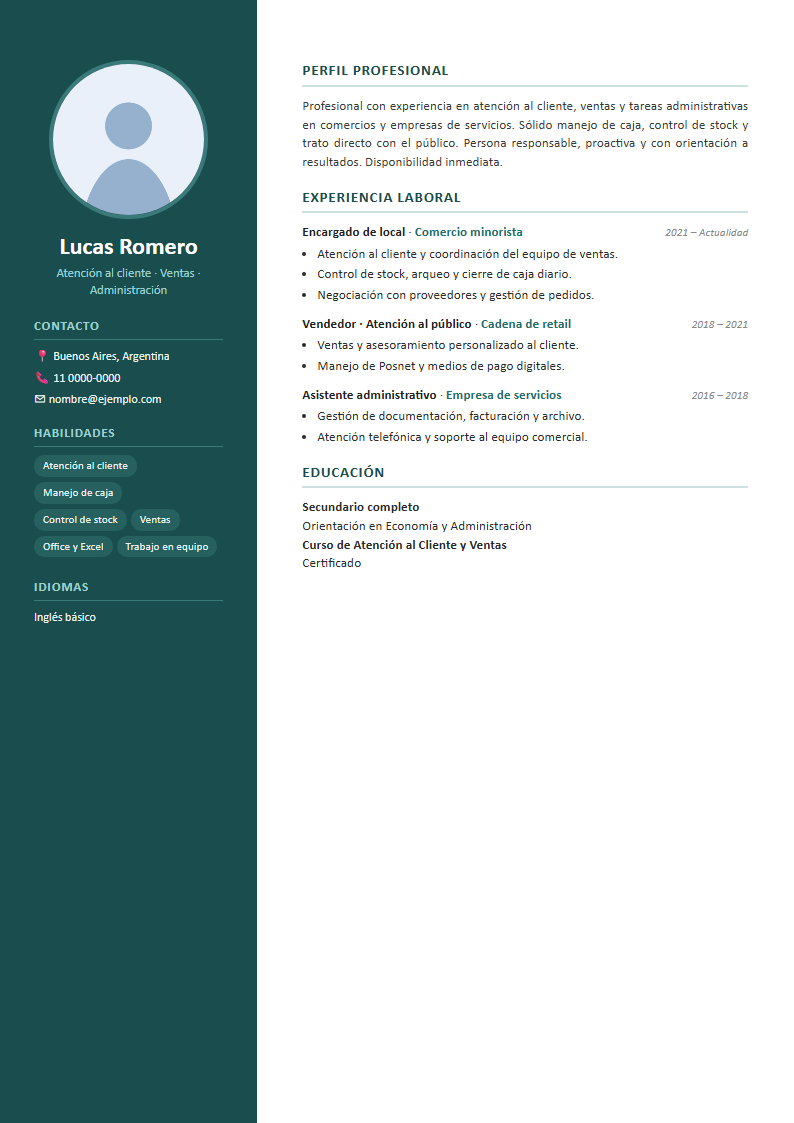 Diseño barra lateral